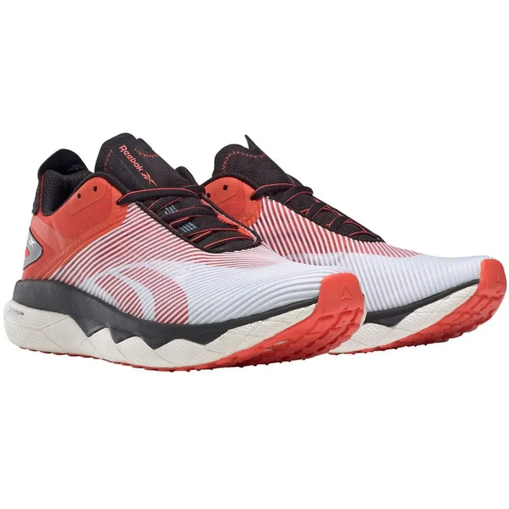 REEBOK MEN'S FLOATRIDE RUN PANTHEA RUNNING SHOE- WHITE/VIVID ORANGE/BLACK 11.5